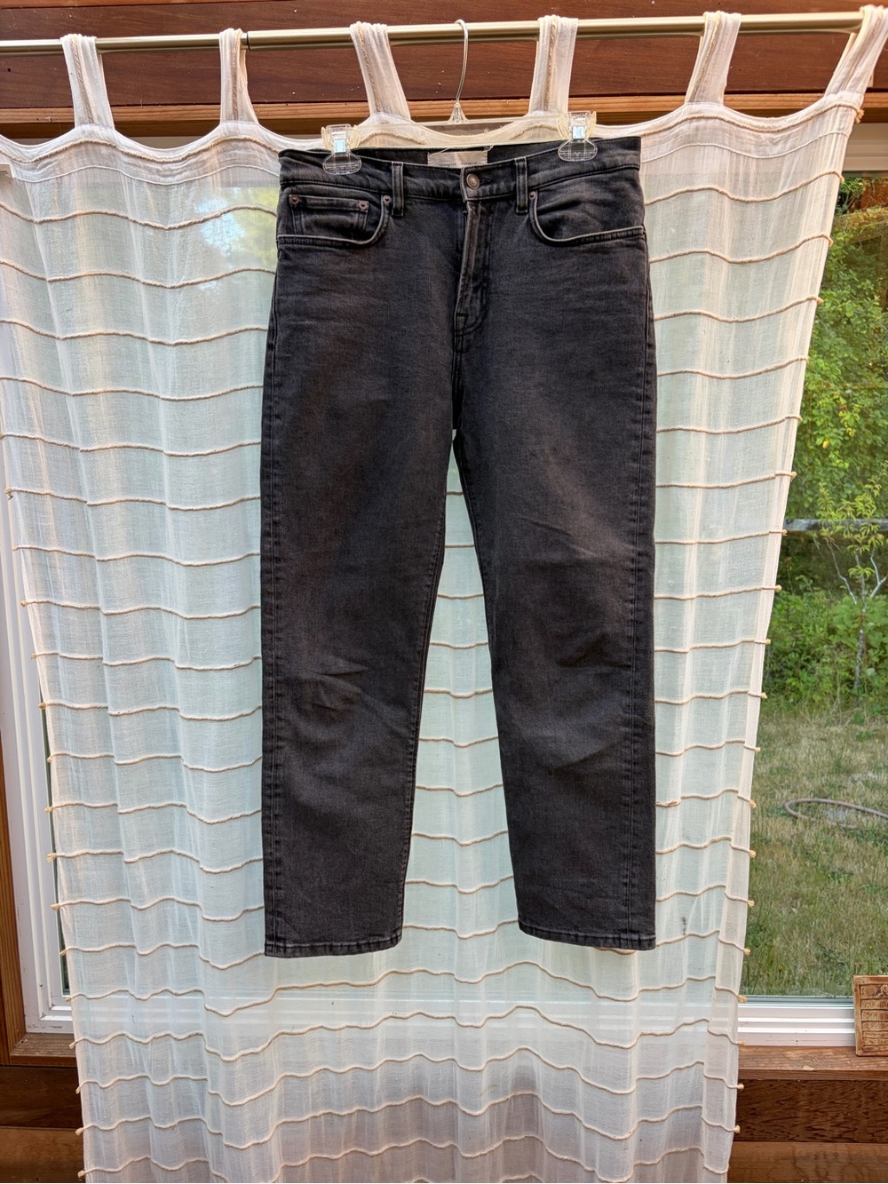 Women's CW002 classic Straight leg Jeans in used black